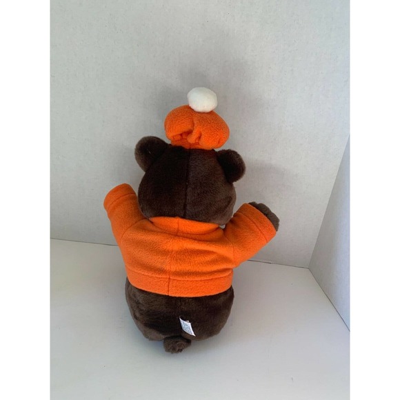 A&W The Great Root Bear by Gund Plush 2000 16" Tall Orange Shirt Tags No Pants - Picture 3 of 10